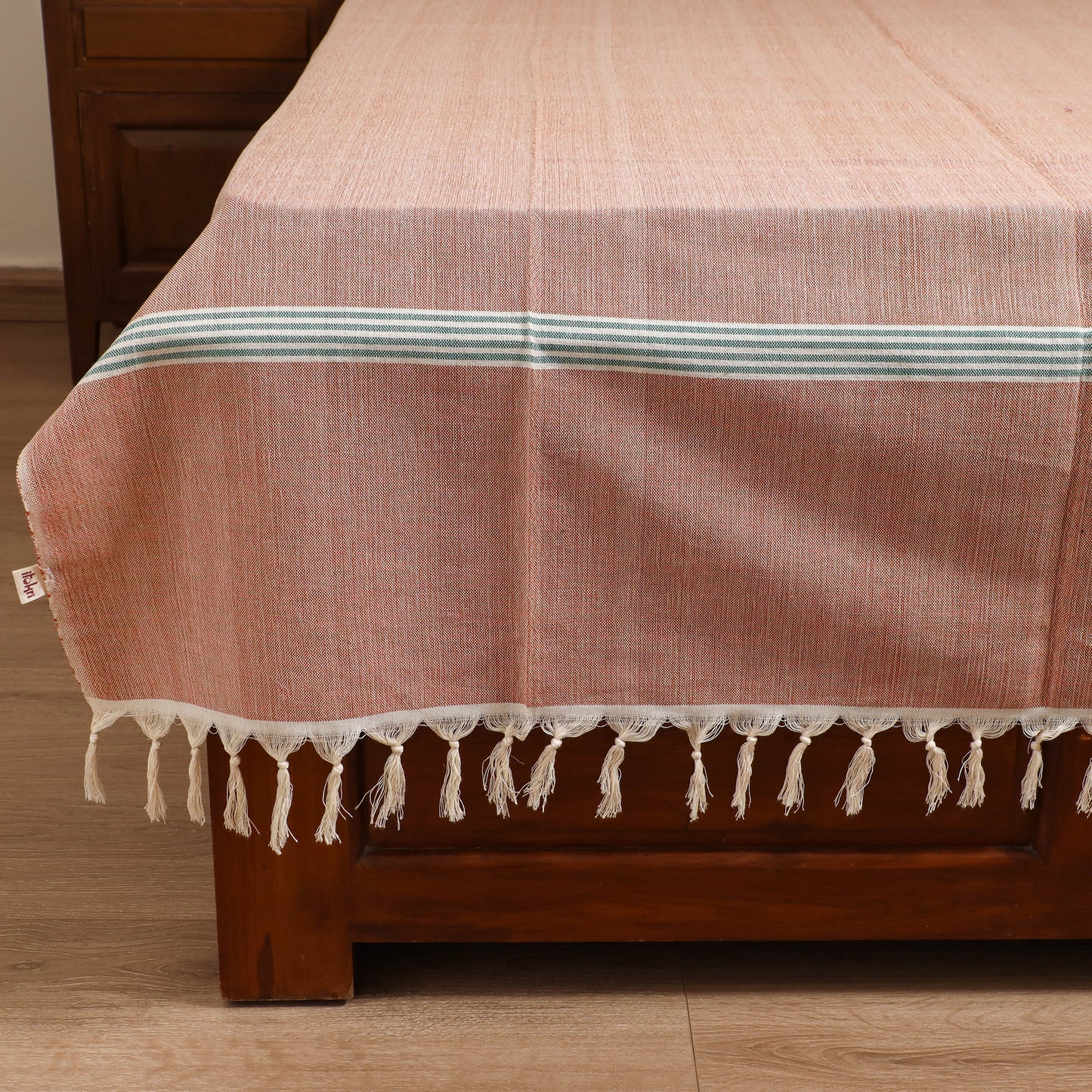 Handloom Cotton Single Bedsheet (90 x 60 in) 264