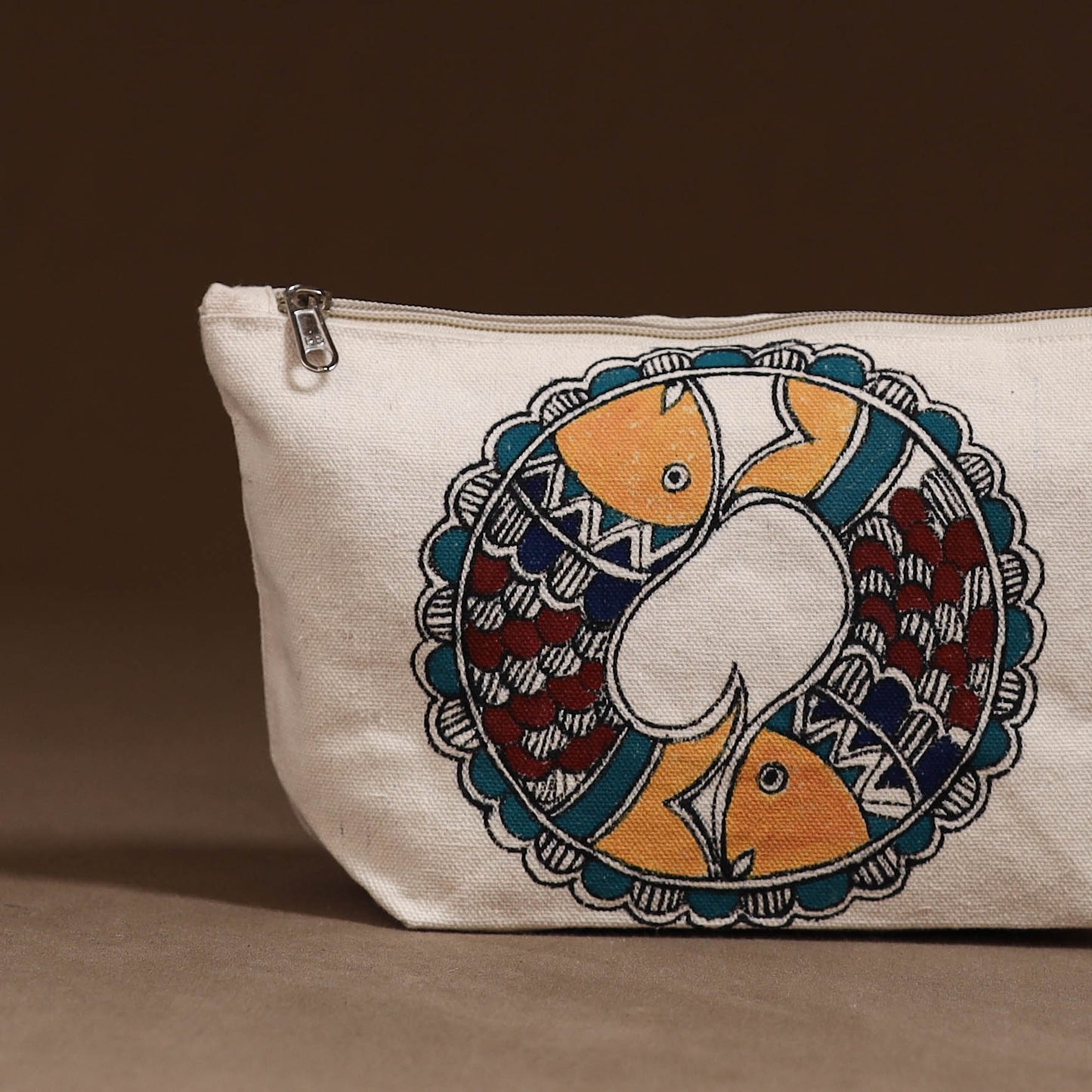 Madhubani Handpainted Utility Pouch 31