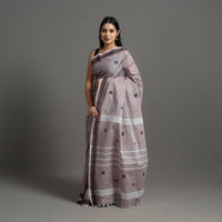 Grey - Kanchipuram Cotton Saree with Buta 65