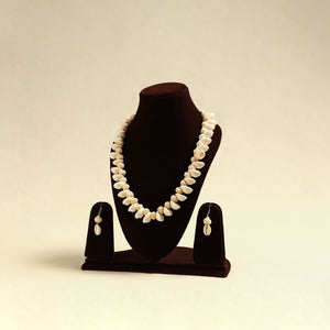 Handcrafted Thread Beads Shell Work Necklace Set 04