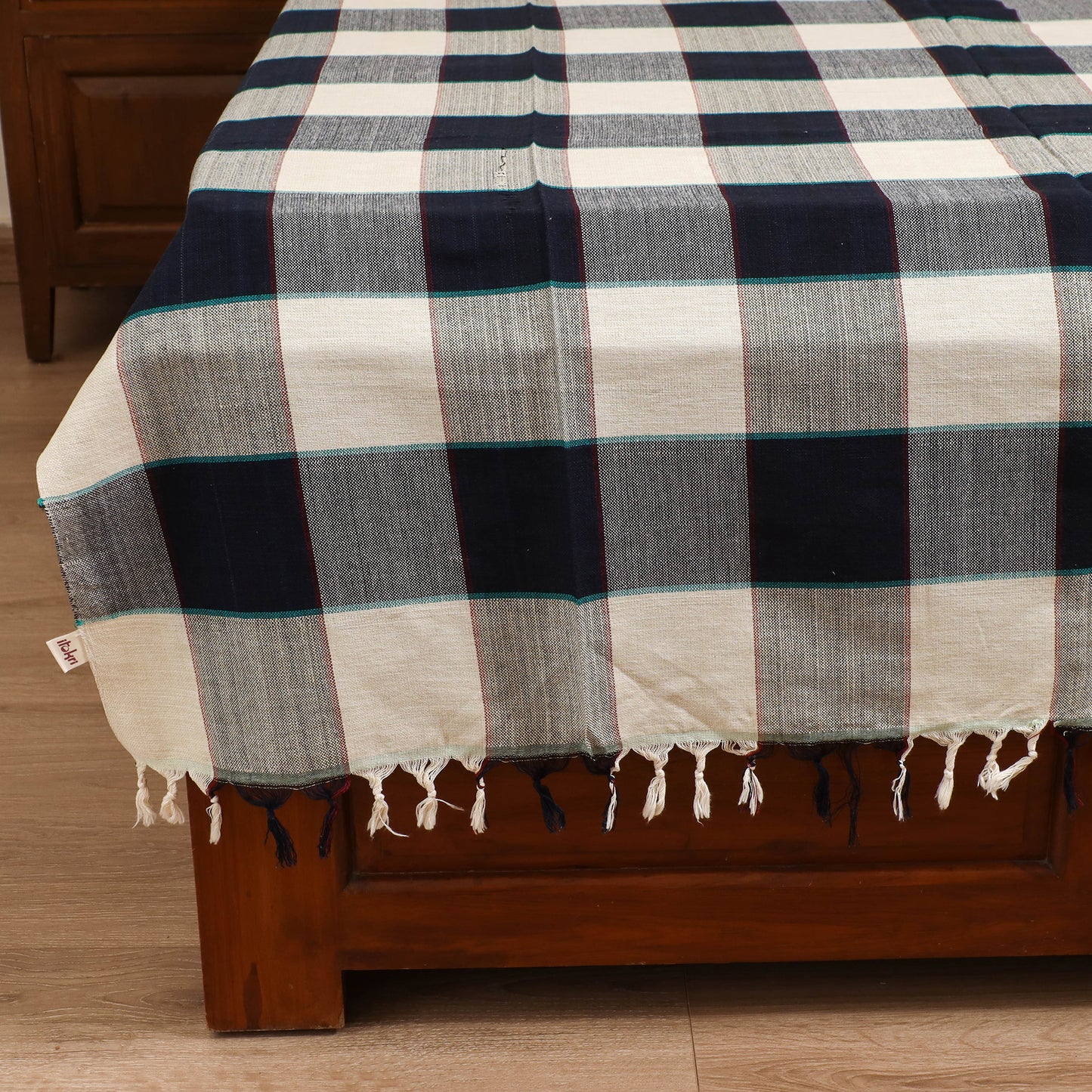 Handloom Cotton Single Bedsheet (90 x 60 in) 265