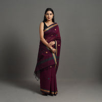 Purple - Kanchipuram Cotton Saree with Buta 66