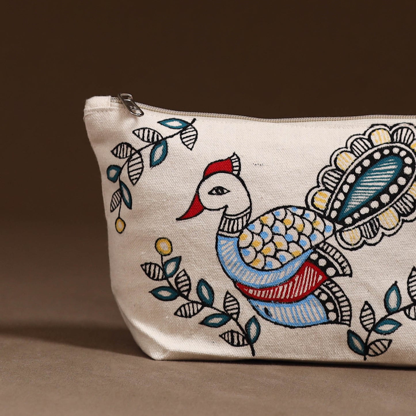 Madhubani Handpainted Utility Pouch 33