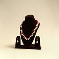 Handcrafted Thread Beads Shell Work Necklace Set 08