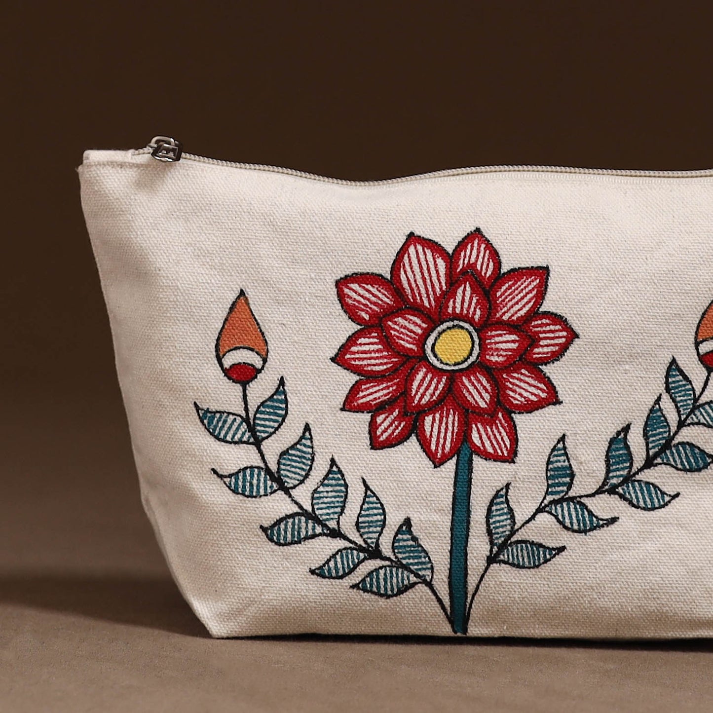 Madhubani Handpainted Utility Pouch 34