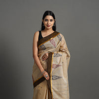 Brown - Kanchipuram Cotton Saree with Buta 67