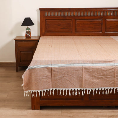 Handloom Cotton Single Bedsheet (90 x 60 in) 268