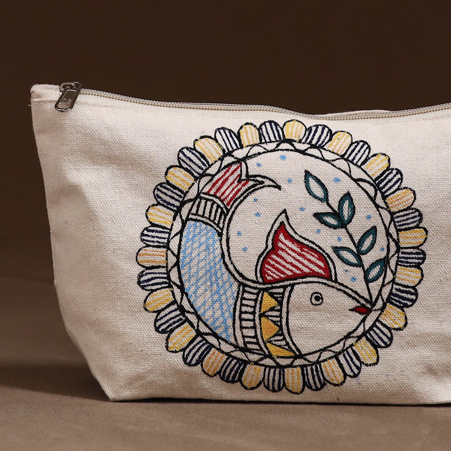 Madhubani Handpainted Utility Pouch 36