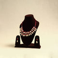 Handcrafted Thread Beads Shell Work Double Layered Necklace Set 14