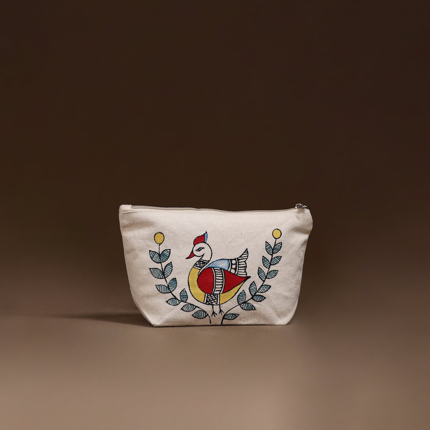 Madhubani Handpainted Utility Pouch 37