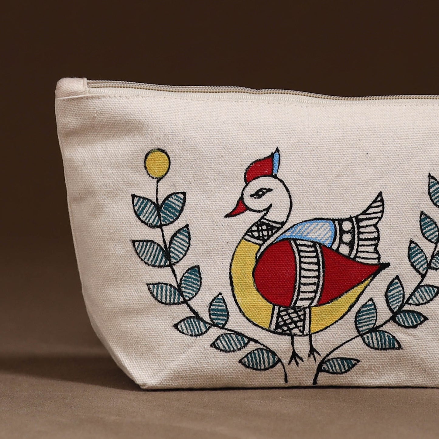 Madhubani Handpainted Utility Pouch 37