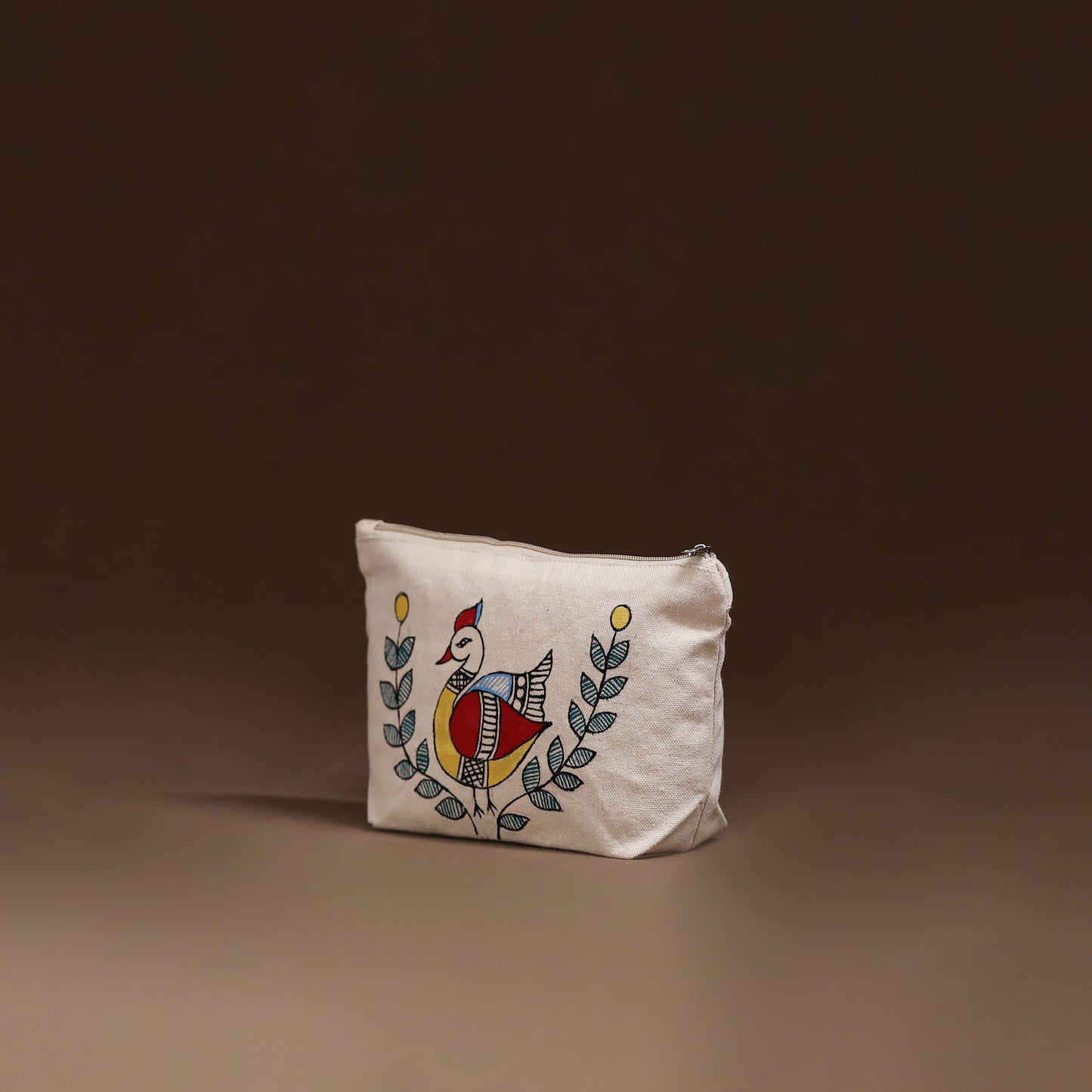 Madhubani Handpainted Utility Pouch 37