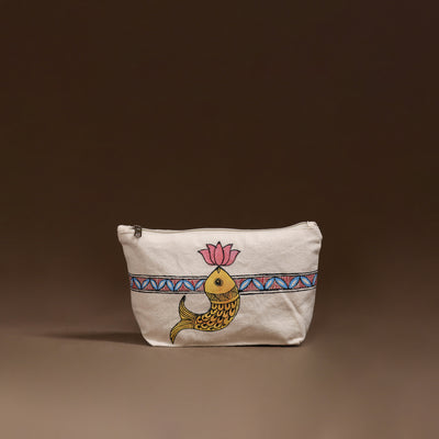 Madhubani Handpainted Utility Pouch 38