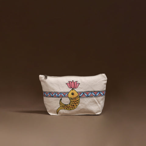 Madhubani Handpainted Utility Pouch 38