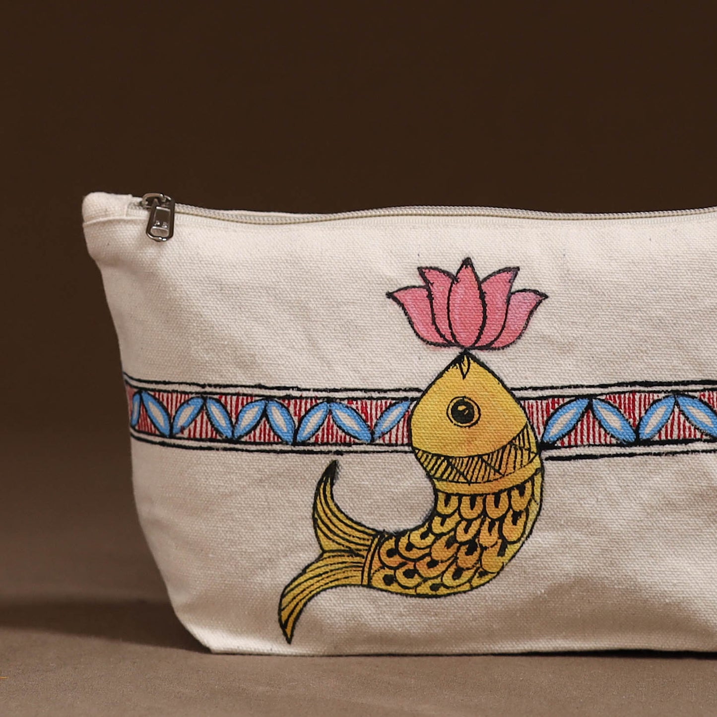 Madhubani Handpainted Utility Pouch 38