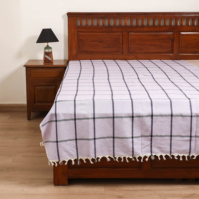 Handloom Cotton Single Bedsheet (90 x 60 in) 270