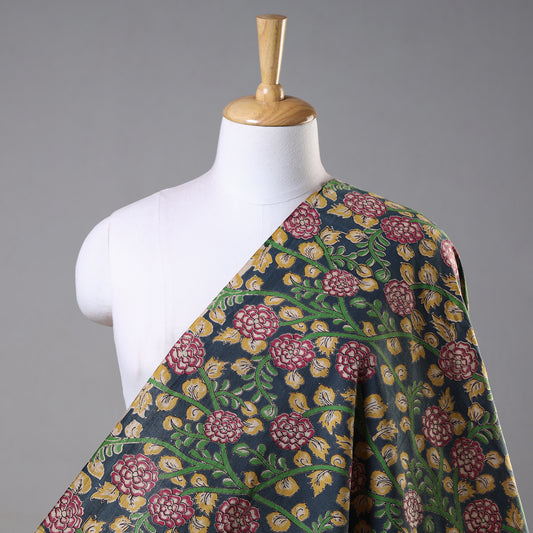 Green - Kalamkari Printed Cotton Fabric
