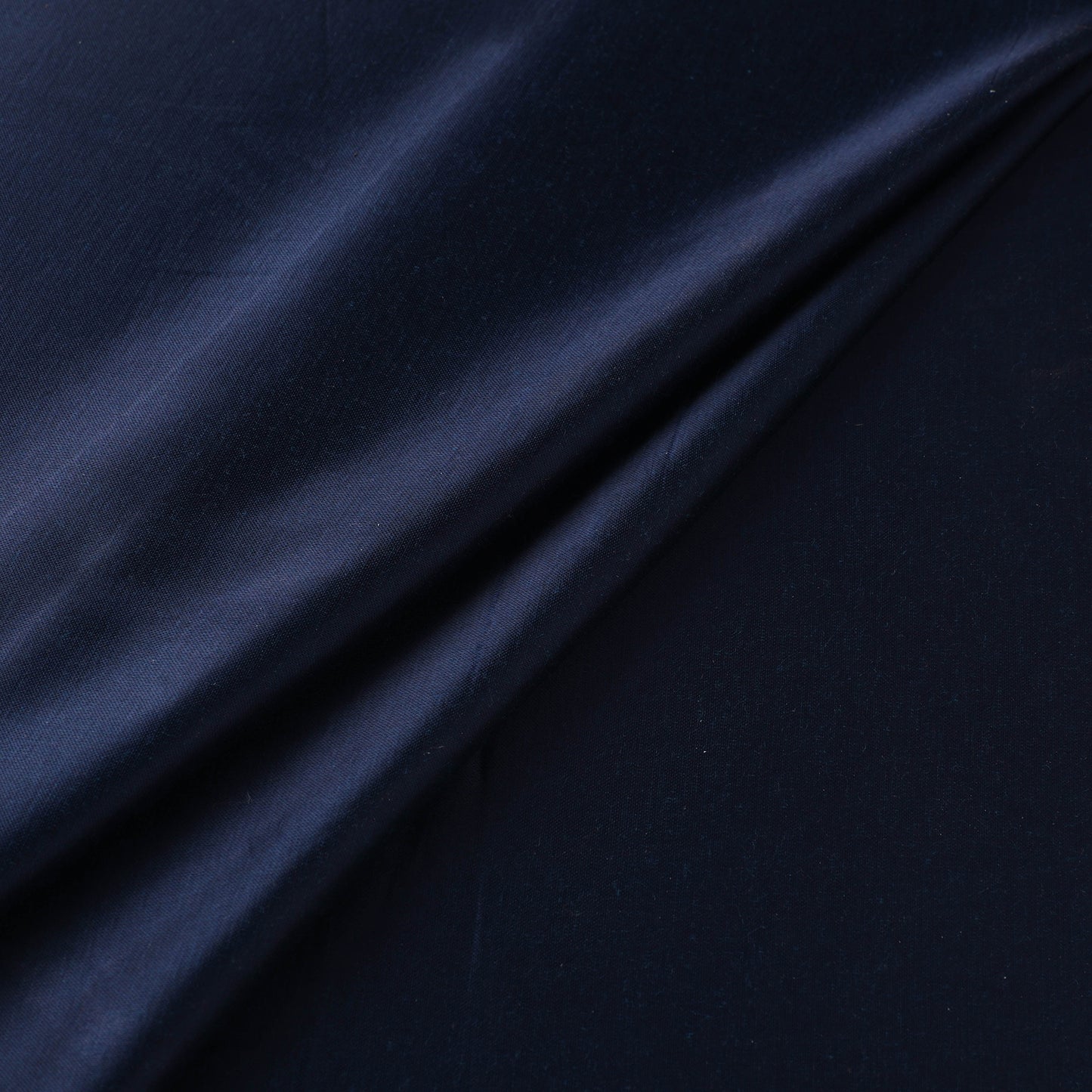 Blue - Pure Mashru Silk Plain Fabric (Width - 46 in) 05