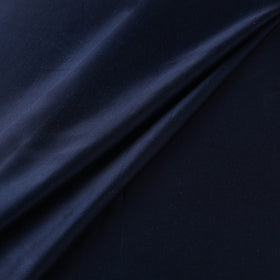 Blue - Pure Mashru Silk Plain Fabric (Width - 46 in) 05