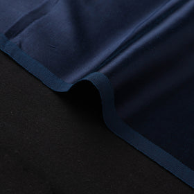 Blue - Pure Mashru Silk Plain Fabric (Width - 46 in) 05