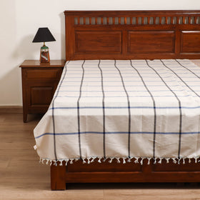 Handloom Cotton Single Bedsheet (90 x 60 in) 272
