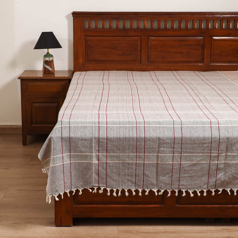Handloom Cotton Single Bedsheet (90 x 60 in) 273