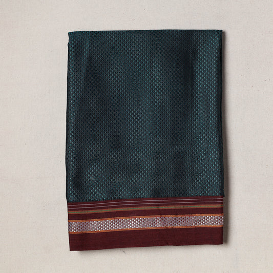 Green - Karnataka Khun Weave Cotton Precut Fabric (1.4 meter)