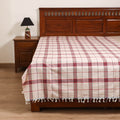 Handloom Cotton Single Bedsheet (90 x 60 in) 274
