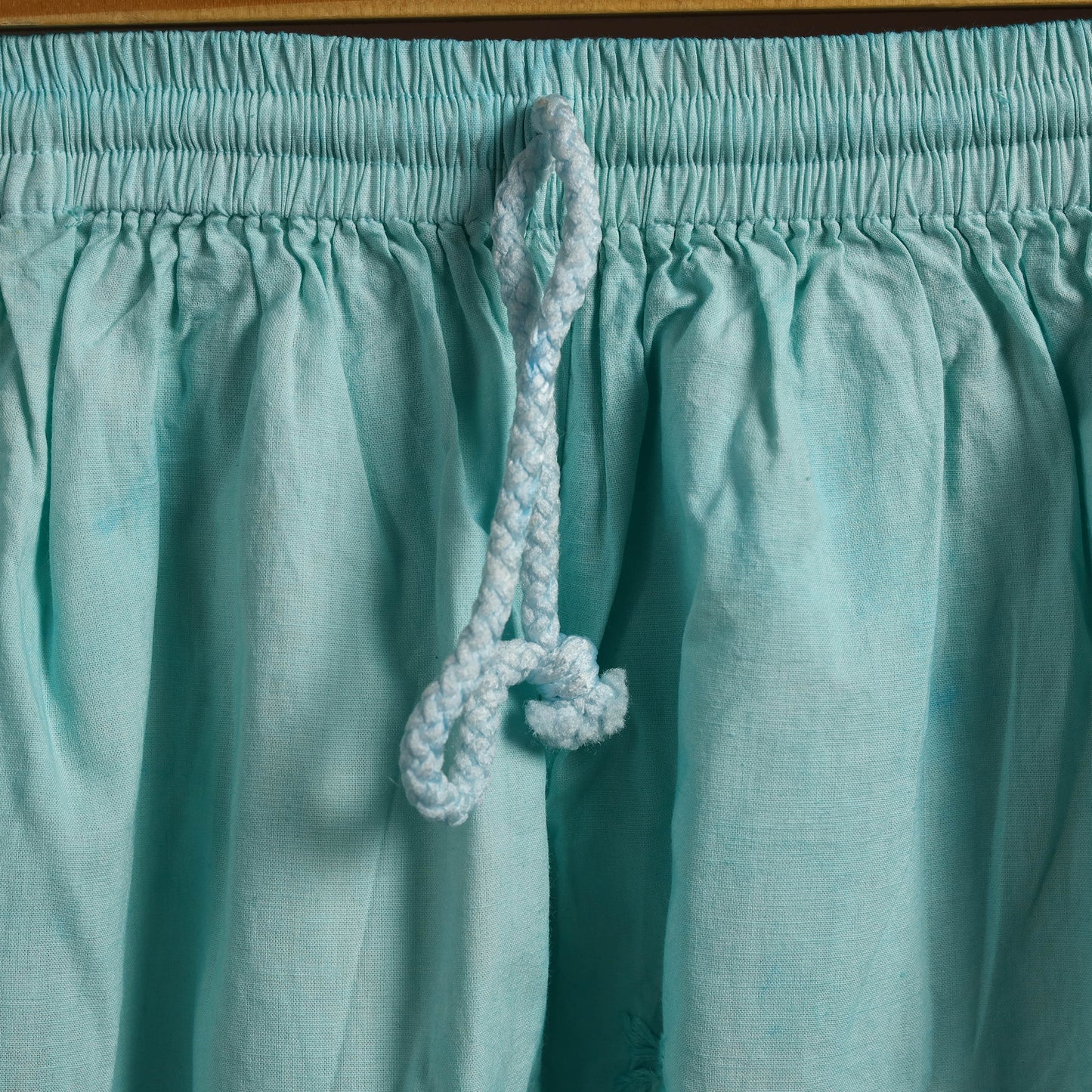 Blue - cotton hand embroidery chikankari short 20