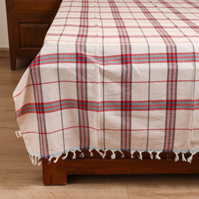 Handloom Cotton Single Bedsheet (90 x 60 in) 274