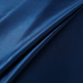 Blue - Pure Mashru Silk Plain Fabric (Width - 46 in) 08