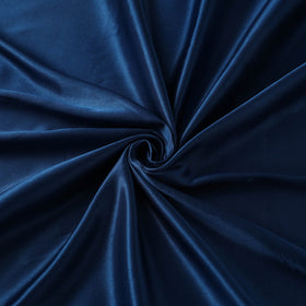 Blue - Pure Mashru Silk Plain Fabric (Width - 46 in) 08