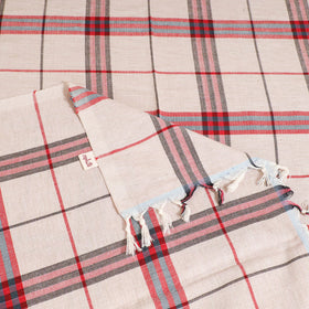 Handloom Cotton Single Bedsheet (90 x 60 in) 274