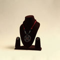Handcrafted Wooden Beads Fabart Necklace Set 29