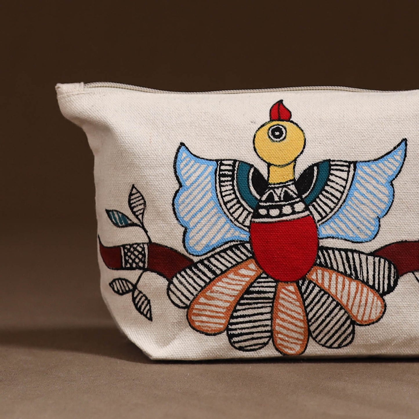 Madhubani Handpainted Utility Pouch 44