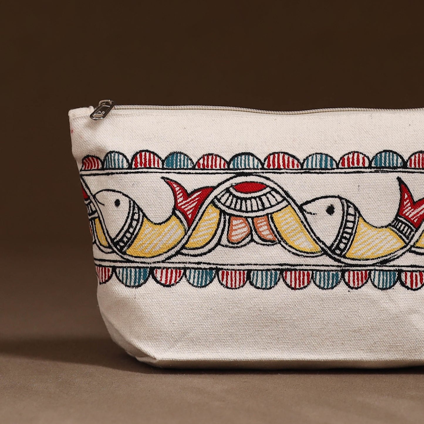 Madhubani Handpainted Utility Pouch 46
