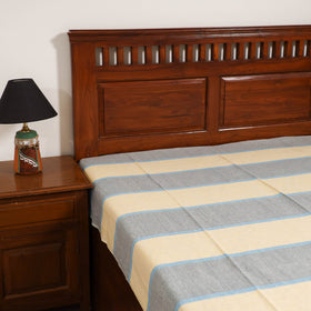 Handloom Cotton Single Bedsheet (90 x 60 in) 277