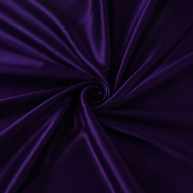 Blue - Pure Mashru Silk Plain Fabric (Width - 46 in)