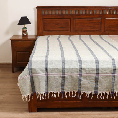 Handloom Cotton Single Bedsheet (90 x 60 in) 278