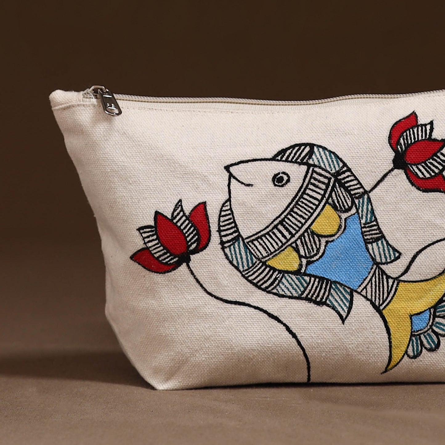 Madhubani Handpainted Utility Pouch 47