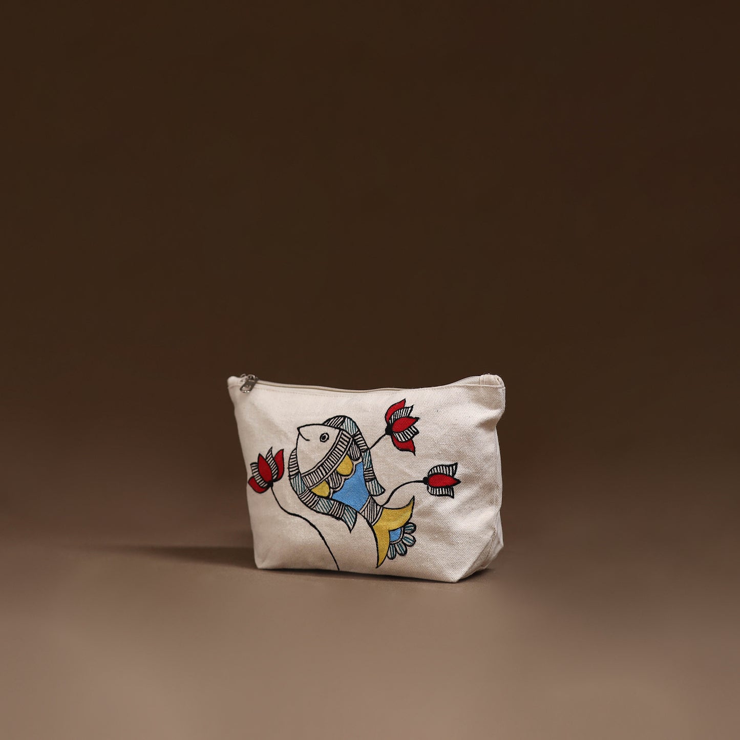 Madhubani Handpainted Utility Pouch 47