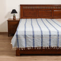 Handloom Cotton Single Bedsheet (90 x 60 in) 279