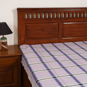Handloom Cotton Single Bedsheet (90 x 60 in) 280