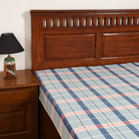 Handloom Cotton Single Bedsheet (90 x 60 in) 282