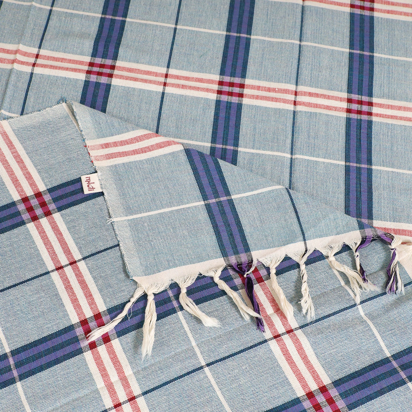 Handloom Cotton Single Bedsheet (90 x 60 in) 282