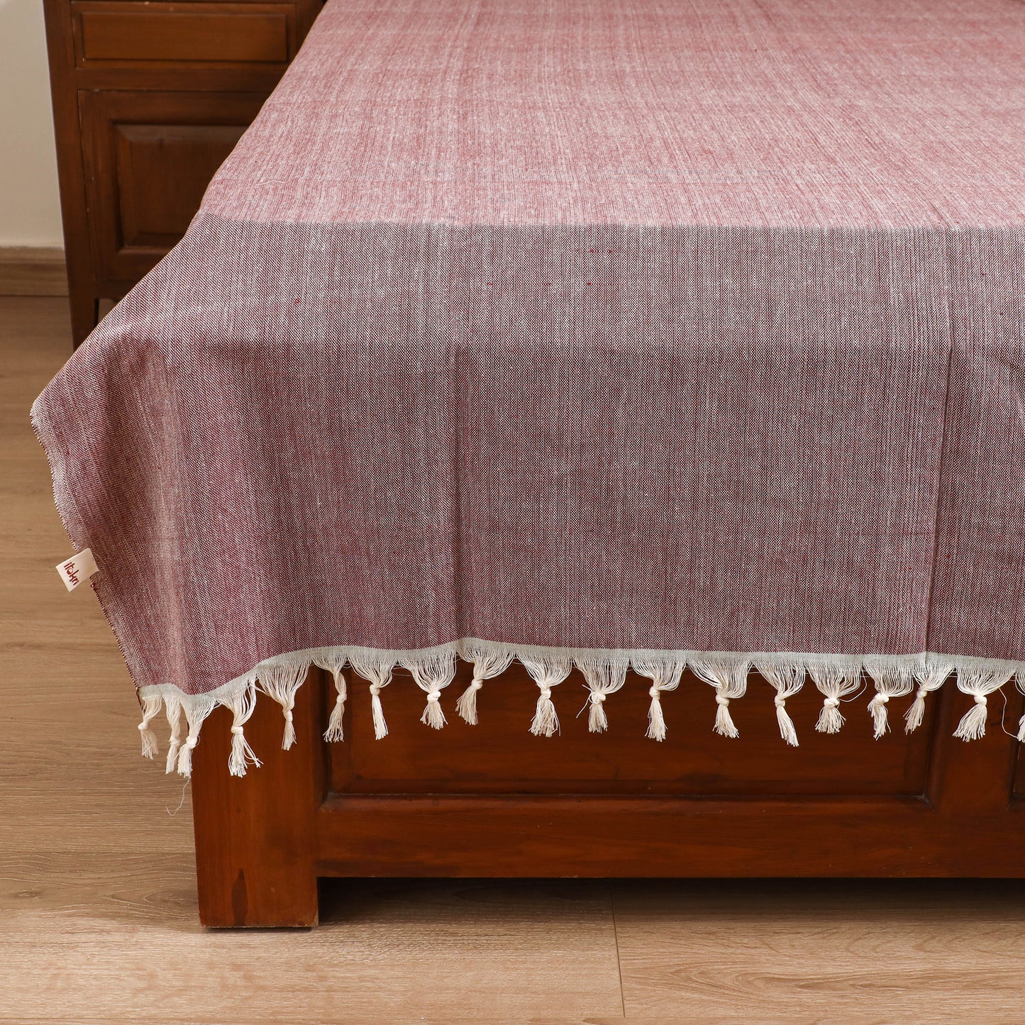 Handloom Cotton Single Bedsheet (90 x 60 in) 283