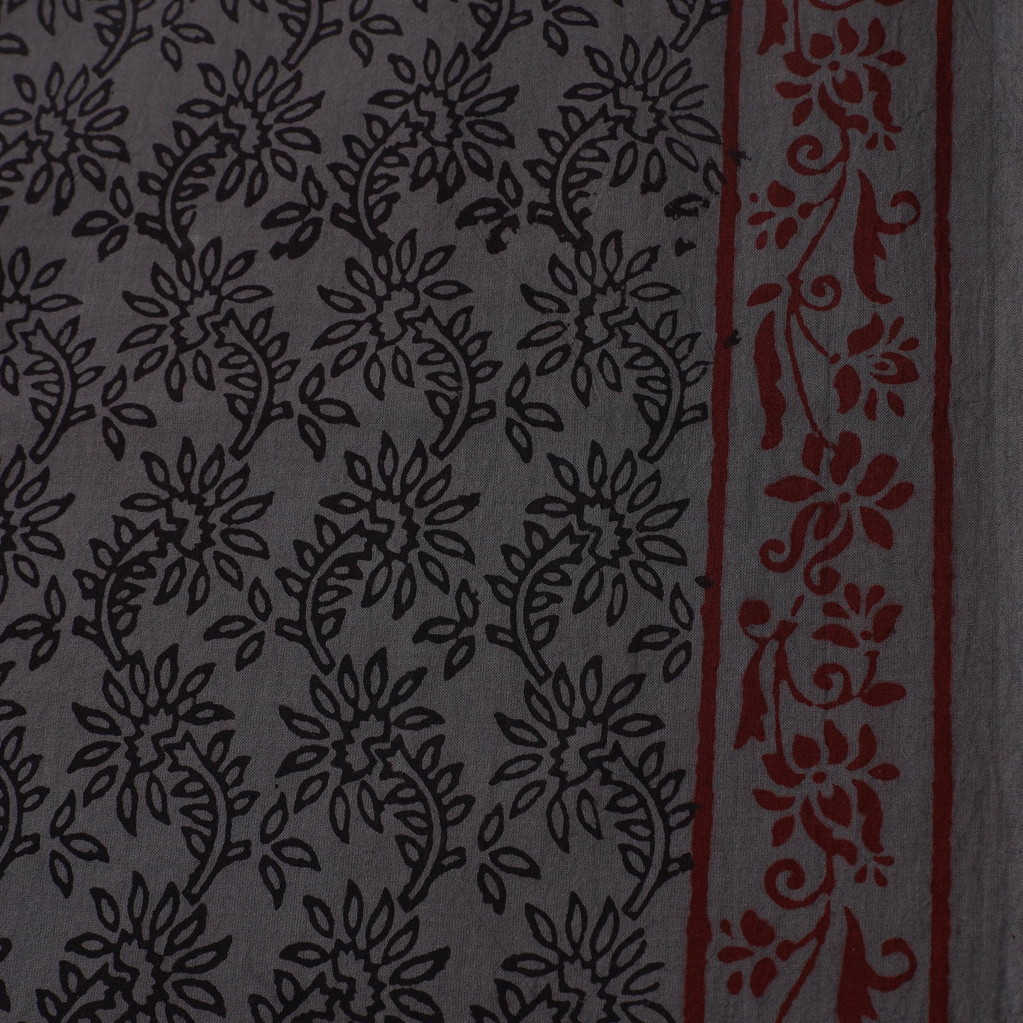 Bagh Hand Block Print Natural Dyed Cotton Fabric 01