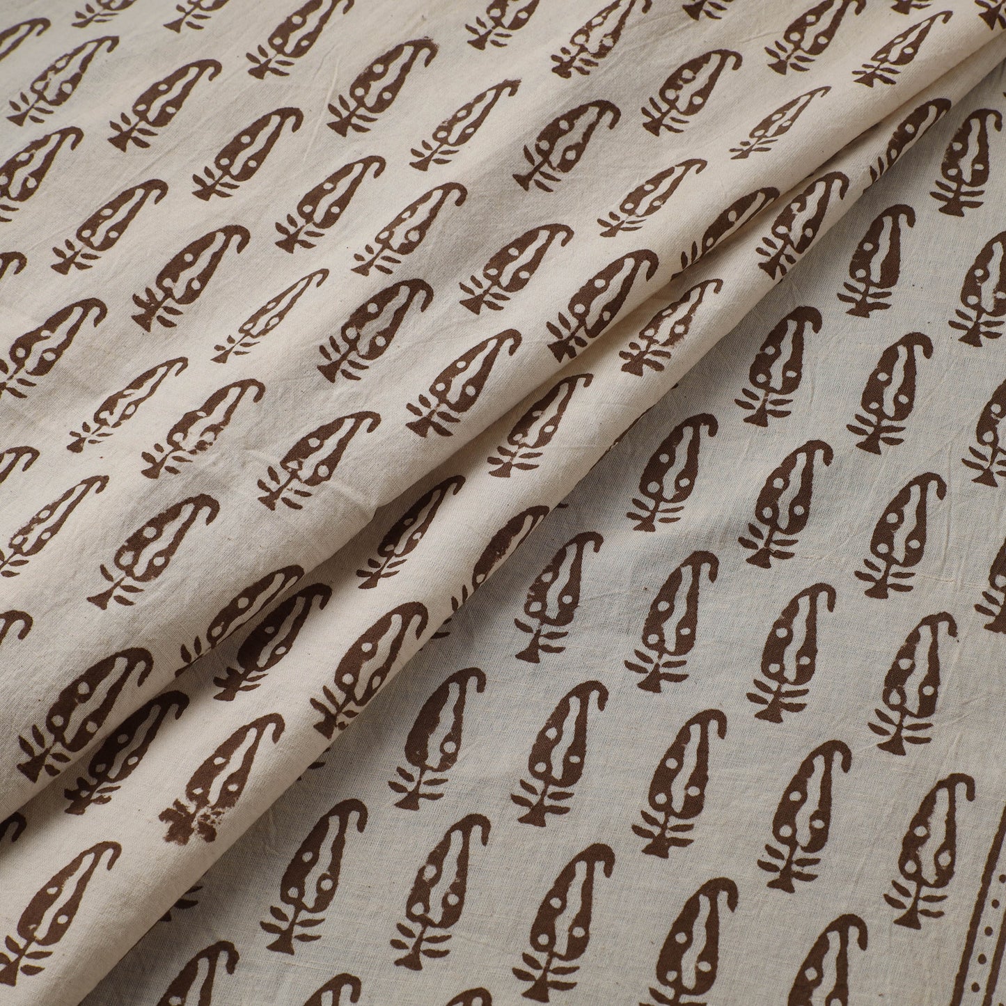Bagh Hand Block Print Natural Dyed Cotton Fabric 02