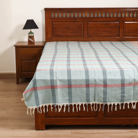 Handloom Cotton Single Bedsheet (90 x 60 in) 284
