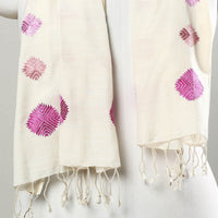 Phulkari Hand Embroidery Silk Handloom Stole
